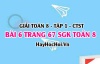 Giải bài 6 trang 67 Toán 8 Tập 1 SGK Chân trời sáng tạo